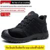 Scarpe di Sicurezza Nere da Uomo Coibentate Antiscivolo - Calzature con Costruzione Anti-Odore, Resistenti all'Usura, Anti-Schiacciamento, Anti-Perforazione