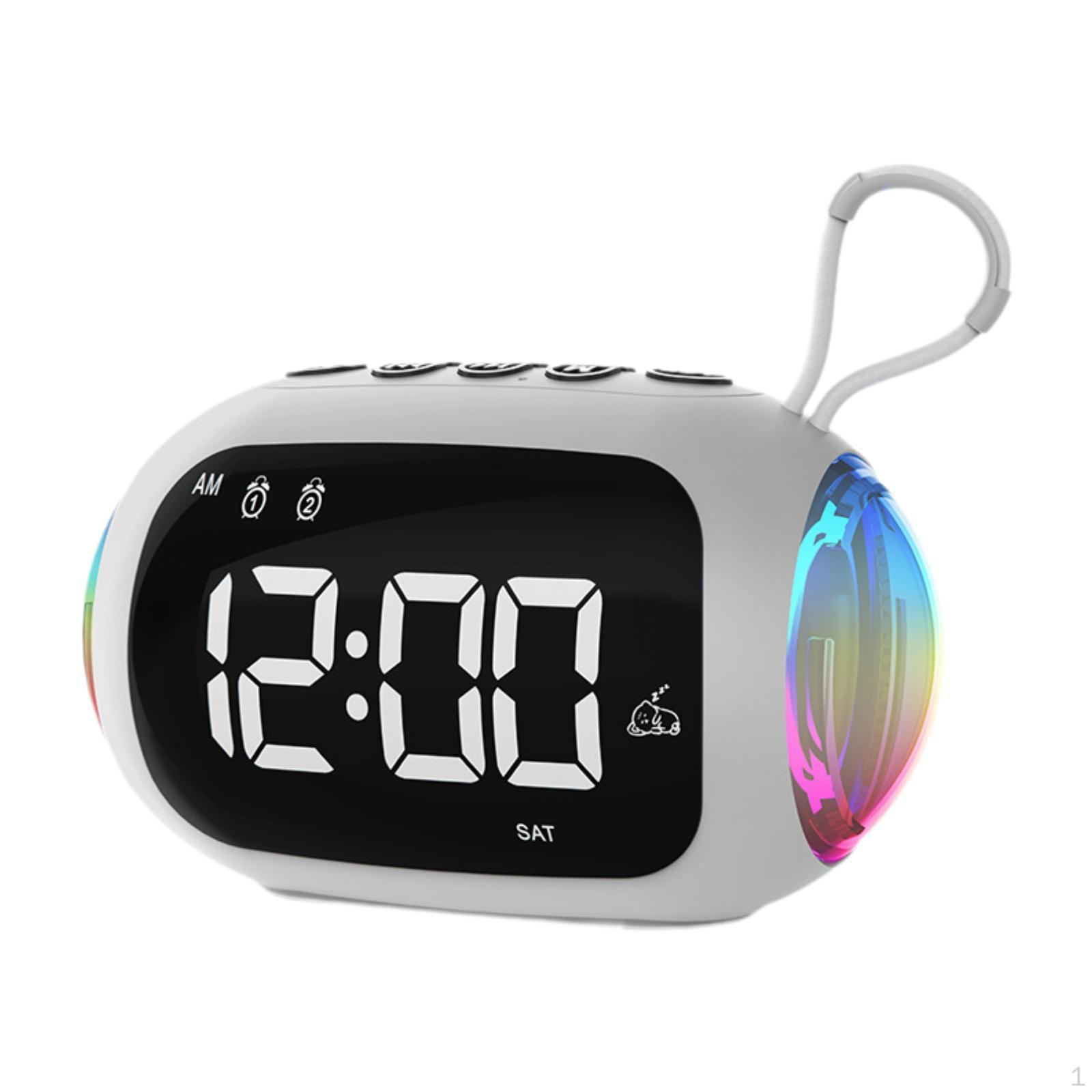 

Часы с функцией динамика и радио белый