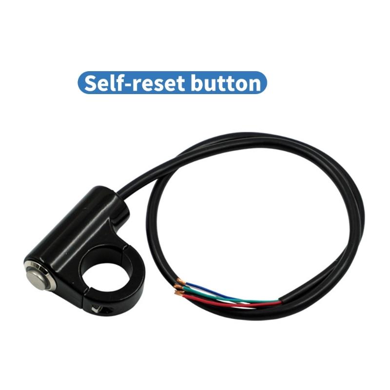 Motorcycle Handlebar Switch 7/8" 22mm Motorbike Handlebar Control Push Button Switch Power Start Switch Waterproof