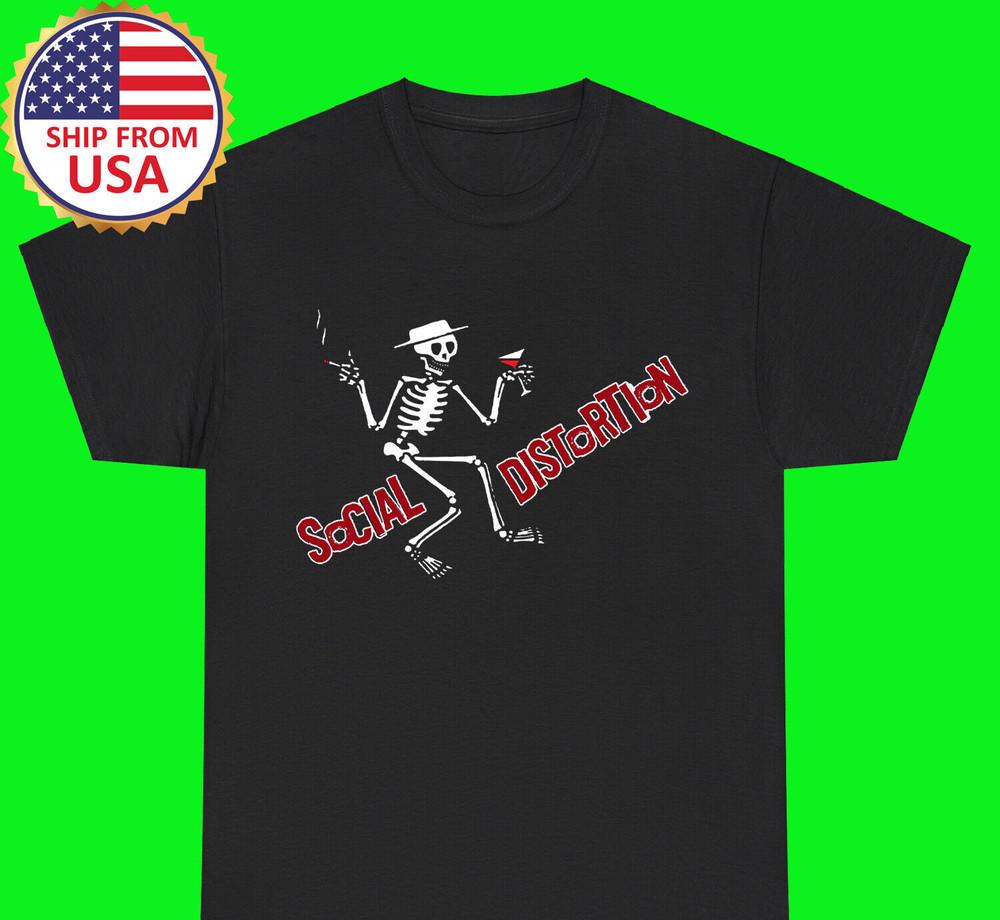 Social Distortion Black T-Shirt Size S-5XL ND611 Unisex T-Shirt XL
