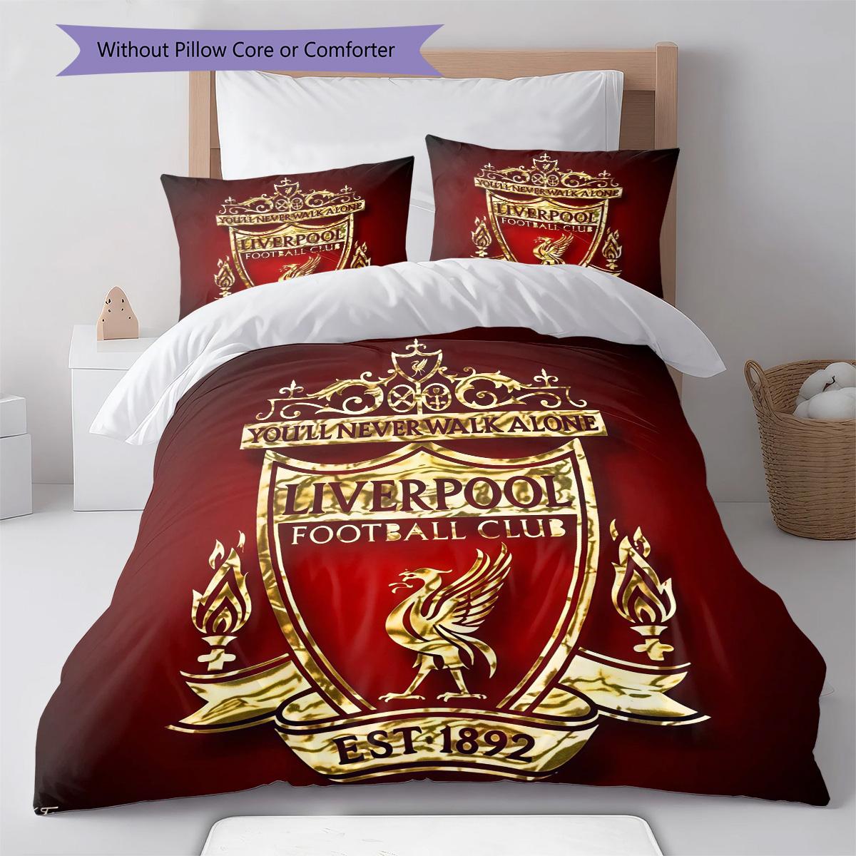 

Team RugPattern Bedding Quilt Set Quilt Cover Pillowcase Home Decoration Birthday Gift (1 * duvet cover + 2 * pillowcase, without core) 135x200cm