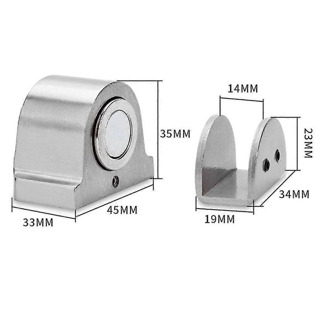 Glass Door Glass Door Suction Hole-free Strong Magnetic Suction Anti-collision Door Stopper Furnitu - MMIAO