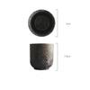 retro japanese tea cup juice coffee cup glass water glass stone ceramic drawing rough ceramic tea pot kung fu