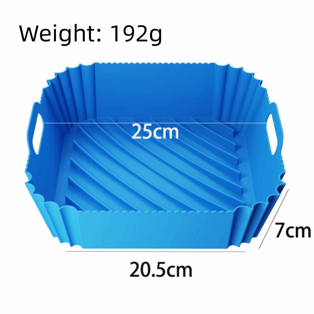 Baking Mold Silicone Airfryer Basket Liners Non-Stick Reusable Silicone Baking Tray Square Shape Air Fryer Liners Cooking