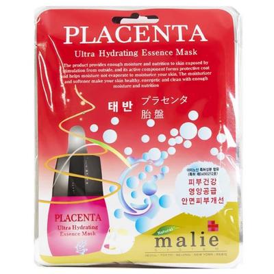Pleťová maska ​​Placenta Hydrating Essence Mask Pack Péče o pleť (10 listů a 2 možnosti) Korejská kosmetika