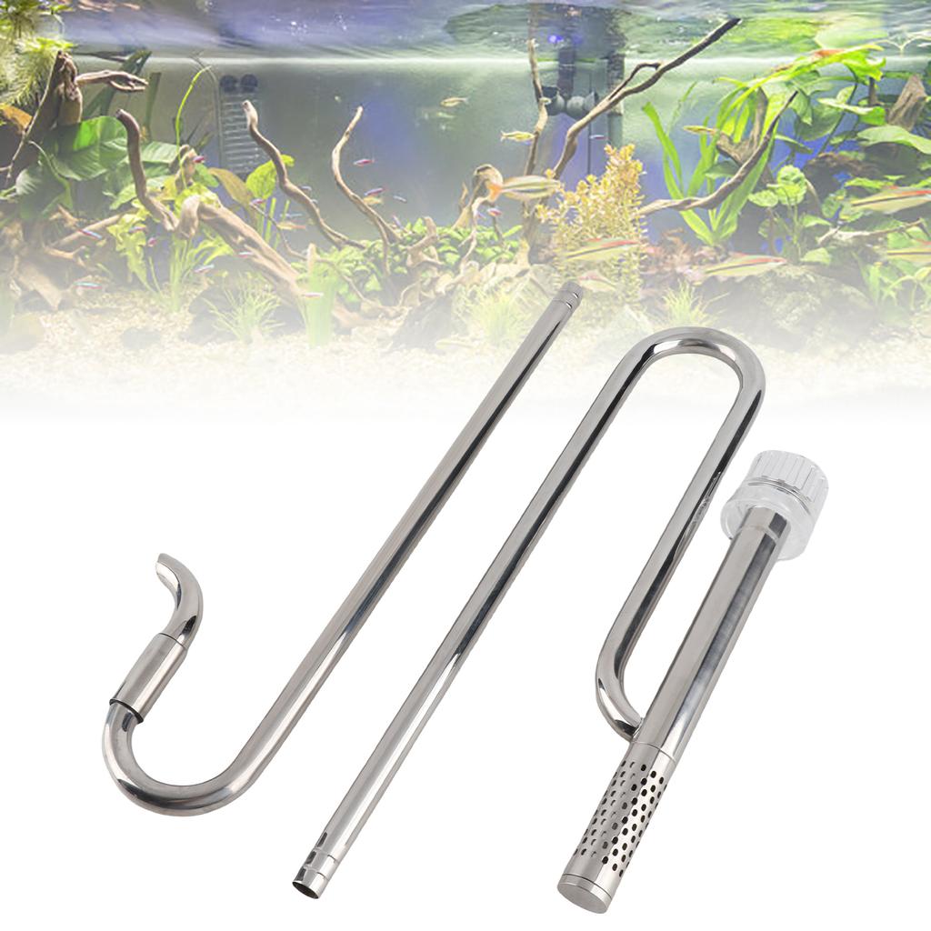In  Out  Pipe Set   304 Stainless Steel Fish     Pipe with   Skimmer for Aquarium Filter