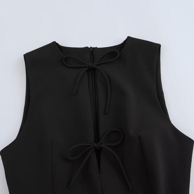 Kaslead New Arrival Women's Clothing Fashion Fashionable Fashion Wide Hem Bowknot Decoration Short Dress 4661316