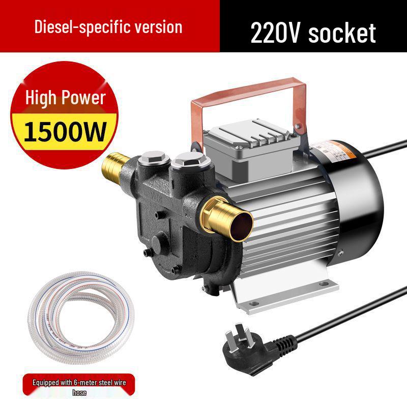 Universal 12V/24V Electric Diesel Oil Transfer Pump - Small, Large Flow, Self-Priming Oil Extractor