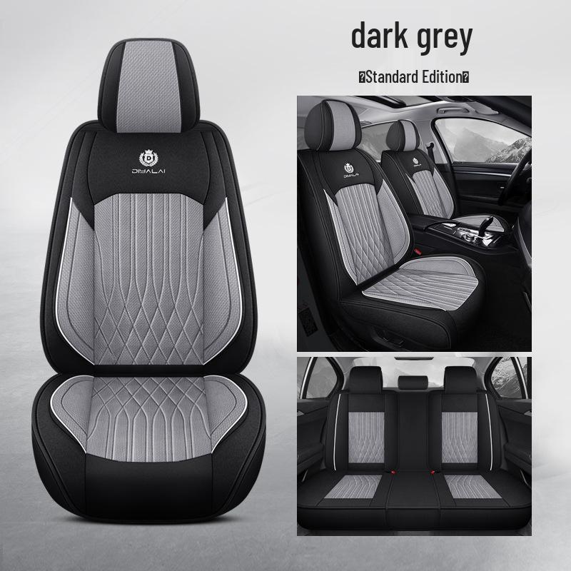 Universal Full Surround Car Seat Covers for All Seasons, Business Style, Five-Seater Coverage