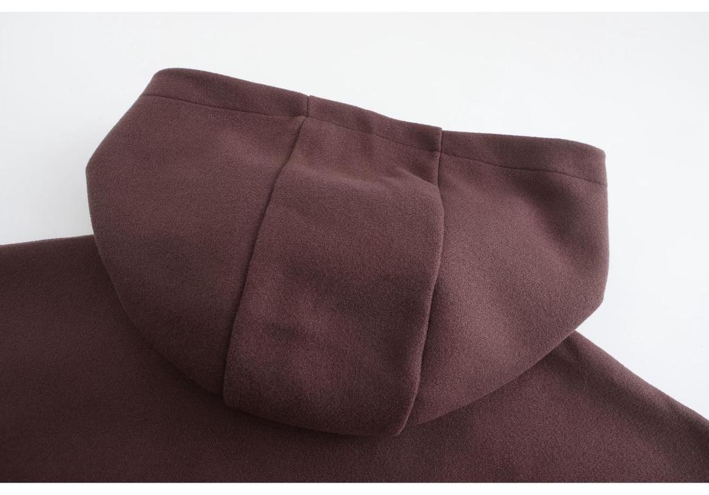 Available: European & American Mid-length Men's Woolen Hoodie - Autumn/Winter Casual Top