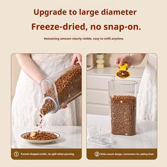 Versiegelter Lebensmittelaufbewahrungsbehälter Transparenter luftdichter Getreidebehälter Aufbewahrungsbehälter mit Ausgießer für Reis Bohnen Mehl Snacks Küche