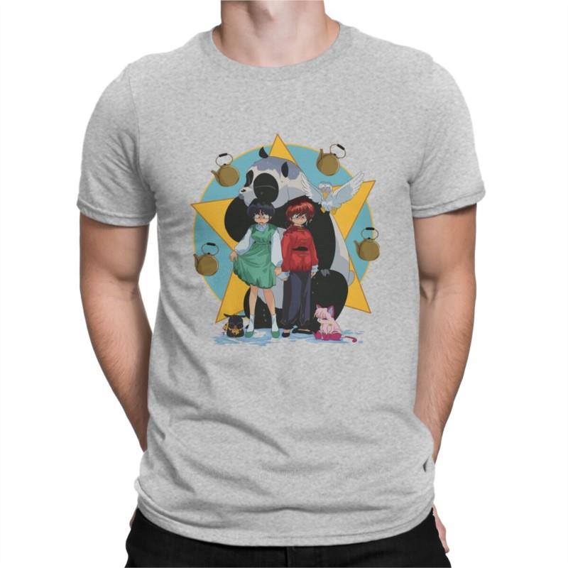 Transformation Classic T Shirts Unisexs  Pure Cotton Vintage TShirts O Neck Ranma Unisexga Tee Shirt Short Sleeve Tops Unique