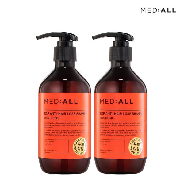 MEDIALL Scalp Cleansing Shampoo 300ml Citrus Scent x2