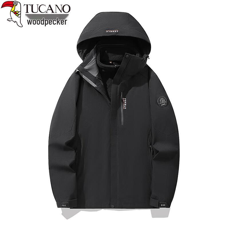 Woodpecker Unisex 3-in-1 Fleece Lined Waterproof Hardshell Jacket