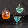 Creative Cocktail Glass Hanging Bottle Bar Personality Western Restaurant Wine Juice Drinking Water Cup for Wedding Part Bar