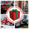 Towing Hitch Covers Christmas Box Tow Receiver Tube Plug Cap Cute Exterior Accessories For Automotive Vehicles RV Boat Trucks