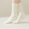 5/10 Pairs Comfortable Casual Women's Mid Calf Socks Autumn Length Socks Trendy Sports Socks Solid Color Versatile Cotton Socks Simple Women's Socks