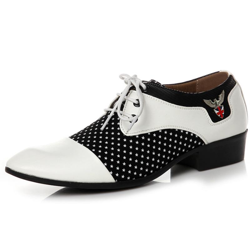 Men'S Business Dress Casual Leather Shoes Pointed British Photography Groom Wedding Shoes