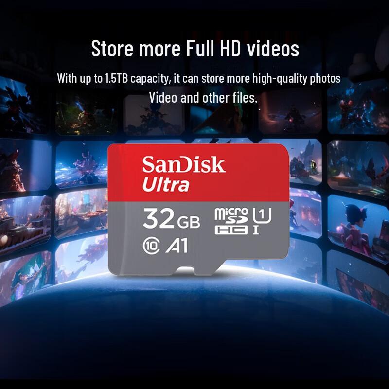 SanDisk 32GB A1 U1 C10 Extreme High-Speed microSD Card