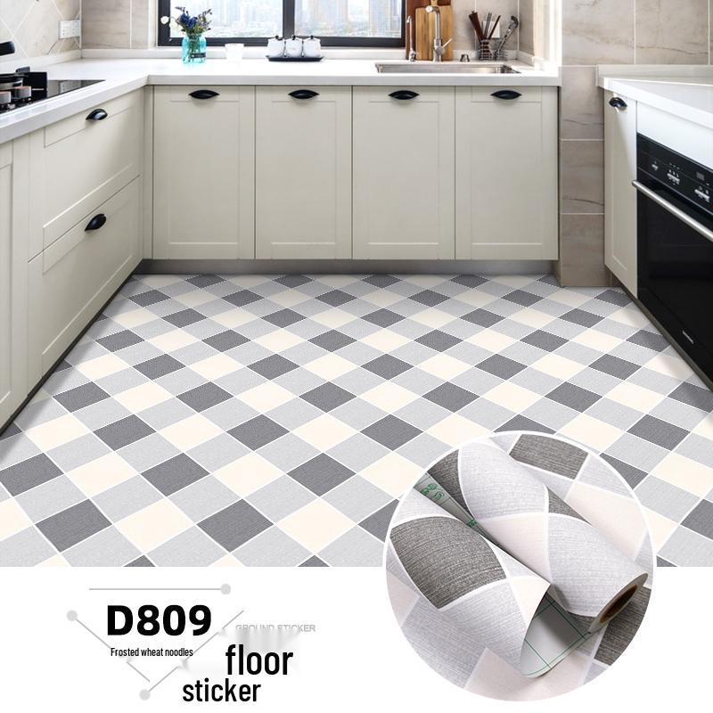 Thickened Waterproof Self-Adhesive Floor Tiles for Bathroom Renovation