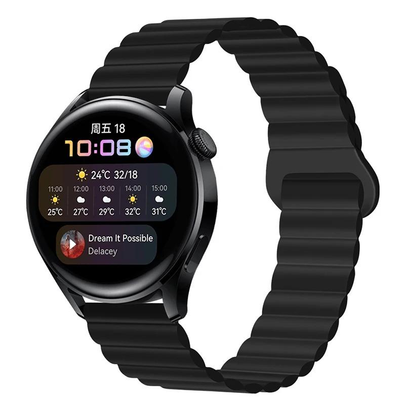 Silicone Strap For Samsung Galaxy watch 6 4 Classic 5 pro 3 Magnetic Loop bracelet HUAWEI GT 2 2e Pro 3 4 20mm 22mm Watch band