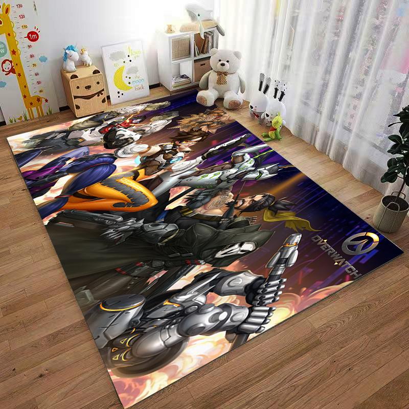 Cool Game Characters Vibrant Carpet Suitable for Use As an Anti-slip Game Mat for Living Room and Bedroom Sofas