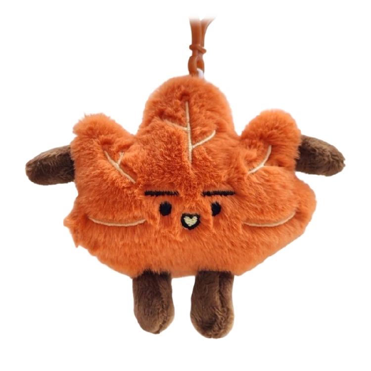 

Nanjing Themed Plush Maple Leaf Keychain Cartoon Character Keyring Soft Decorative Gift For Birthdays Souvenirs