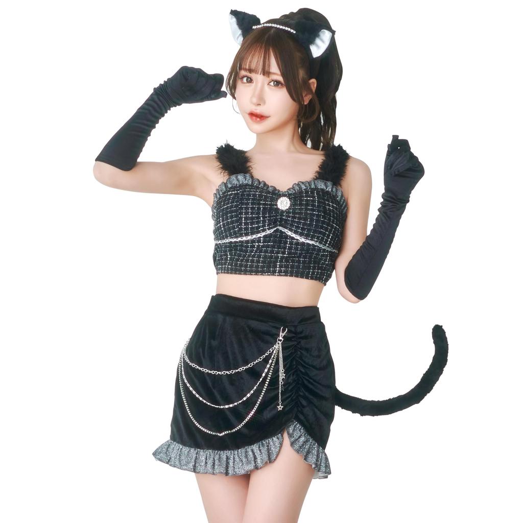 Luxterra Cosplay Halloween Midnight Cat Black [čirý kámen] dámské