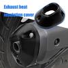 Motorcycle Tailpipe Exhaust Port Guard for CLICK160 Models ABS Construction Enhanced Safety High Temperature Resistant