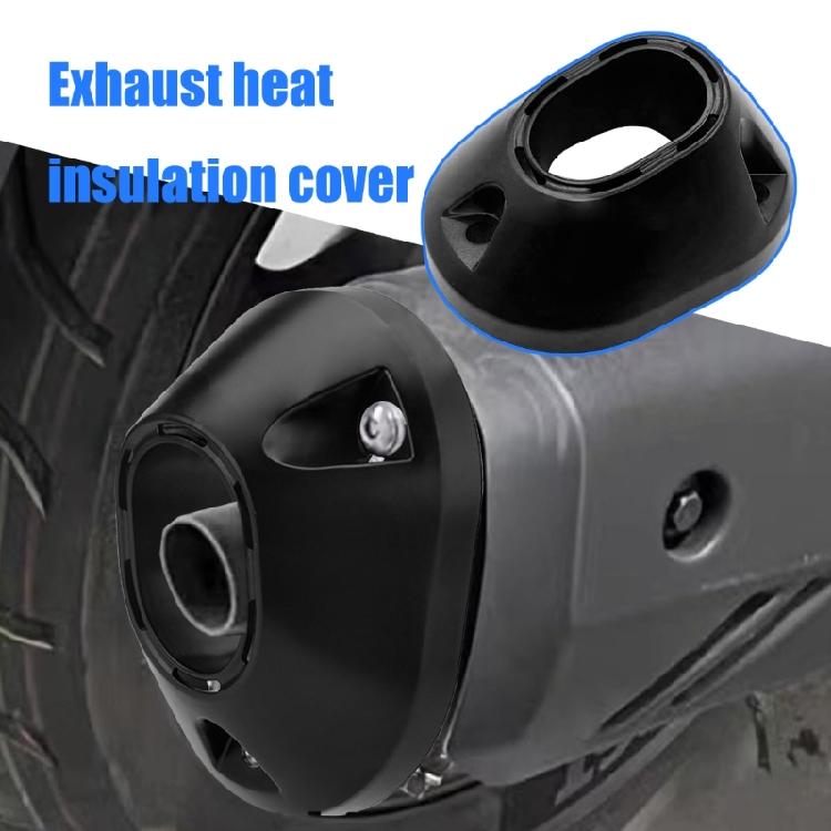 Motorcycle Tailpipe Exhaust Port Guard for CLICK160 Models ABS Construction Enhanced Safety High Temperature Resistant