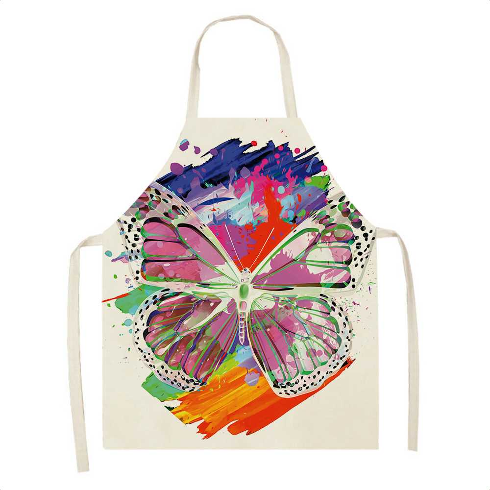 Kreslený motýl Zástěra Pečicí doplňky Ženy Zástěra Kuchyňská Zástěra Kuchyňské doplňky Kavárna Restaurace Restaurace Zástěra