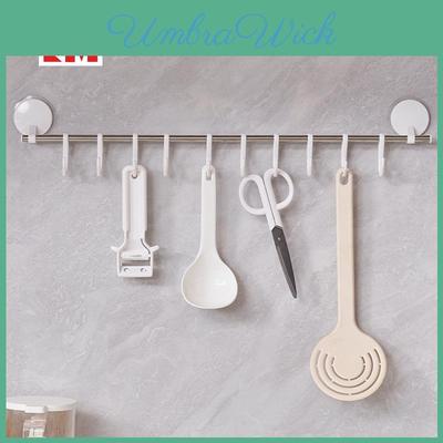 Modern Abs Adhesive Hook Wall Mount With Heavy Duty Load Capacity For Bathroom And Kitchen Use