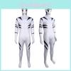 Tiger White Daredevil Cosplay Bodysuit Costume Jumpsuit Halloween Party Gift