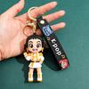 1/10PCS KPOP Demon Hunters Keychain Tiger Character PVC Model Keychain Adorable Harajuku Style Key Ring for Friends Fans Halloween