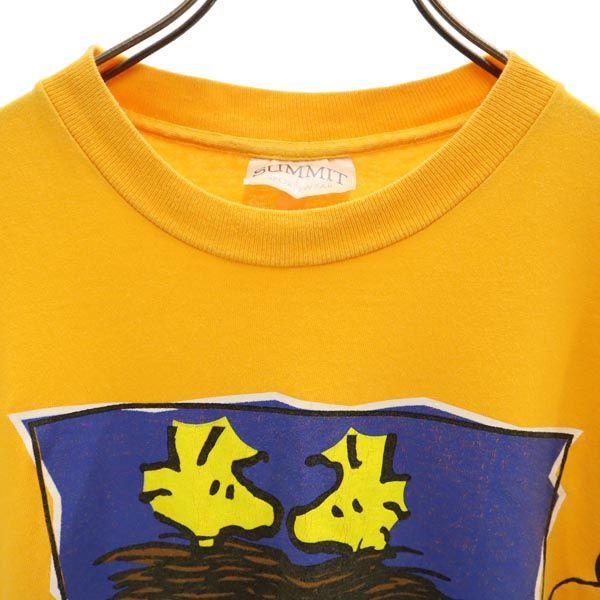SUMMIT 90s Made in USA Old Snoopy Woodstock print Short sleeve T-shirt Men's Used