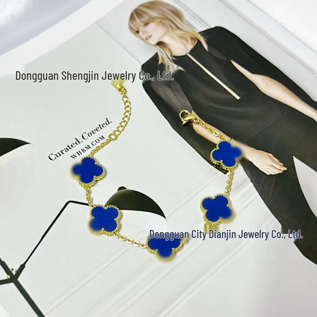 18K Gold-Plated Four-Leaf Clover Bracelet - Elegant, Durable & Versatile Women's Jewelry