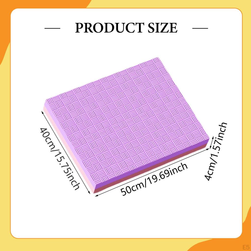 Balance Pad Cushion Mat Lightweight Anti Slip Reusable Foam Knee for Pilates Home