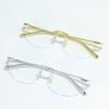 HS2159-9 1pc PC Rimless Squared Frame Blue Light Blocking Good Quality Fashion Unisex Men Women Glass Frame