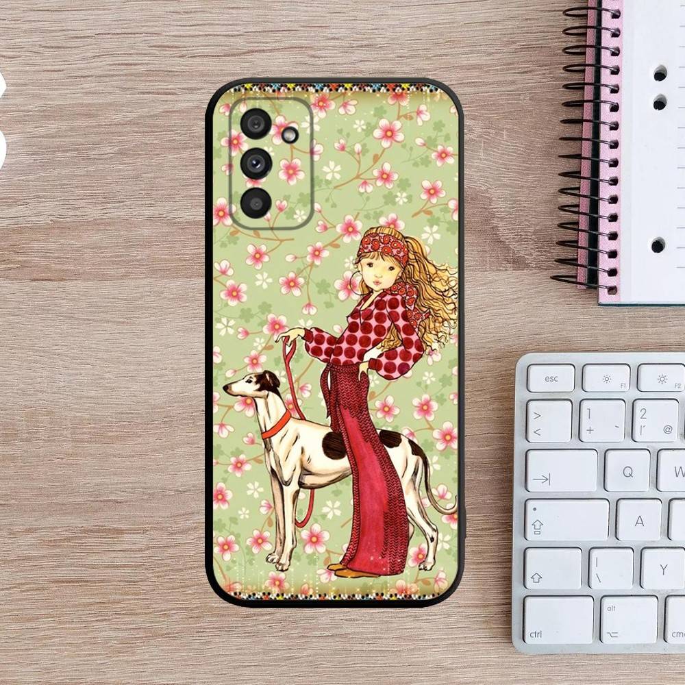 Sarah Kay Handyhülle Für Samsung Galaxy A13,A21s,A22,A31,A32,A52,A53,A71,A80,A91 Weiche Schwarze Hülle