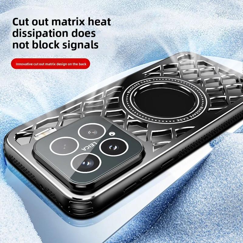 Für Magsafe Aluminiumlegierung Wärmeableitung Stoßfestes Gehäuse Für HUAWEI Pura 70Ultra 70 Pro Linsenschutz Magnetische Kabellose Lade Bumper Abdeckung