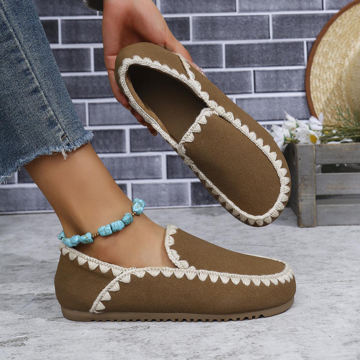 

Retro soft-faced Birkenstocks women s 2025 autumn new rough-edged loafers niche design flat-bottomed lazy shoes 36 чёрный