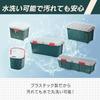 Iris Ohyama Storage Box Case Outdoor Container Dimensions 63.9cm Width 37cm Depth 31.7cm Height 44L RV600R Black.