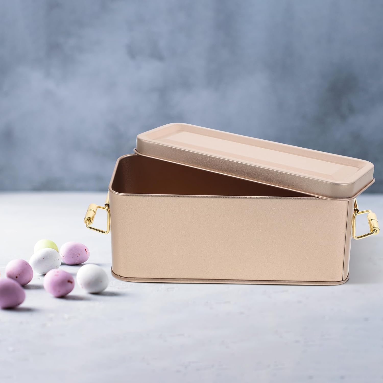 MAGICLULU Box Tinplate Biscuit Box Vintage Decor Candy Jar Tinplate Containers with Lids Tin Containers Cookie Tins Tea Container Tea Jar Spice Jar