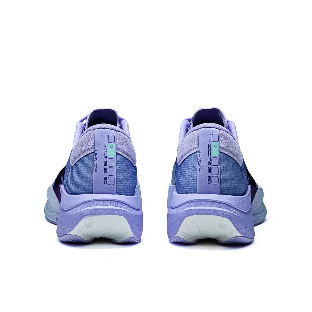 Anta 90 Heart Rate Sports Shoes Lightweight Shock Absorption Breathable Support Low Top Women Running Shoes Light-Blue Purple 122635579-3