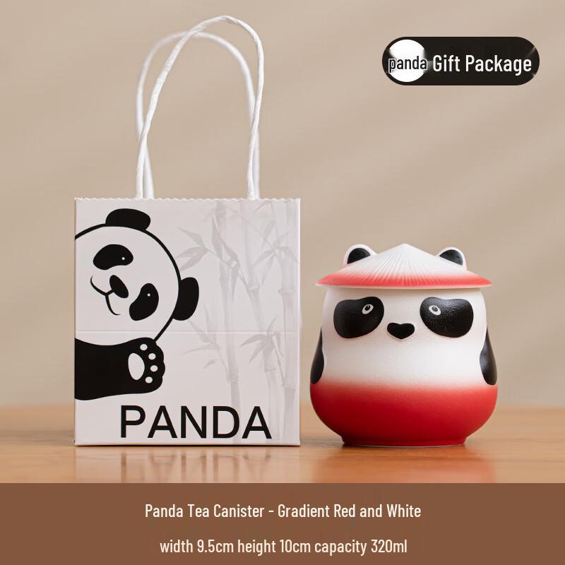 Junsix ME Kung Fu Panda Ceramic Tea Storage Jar