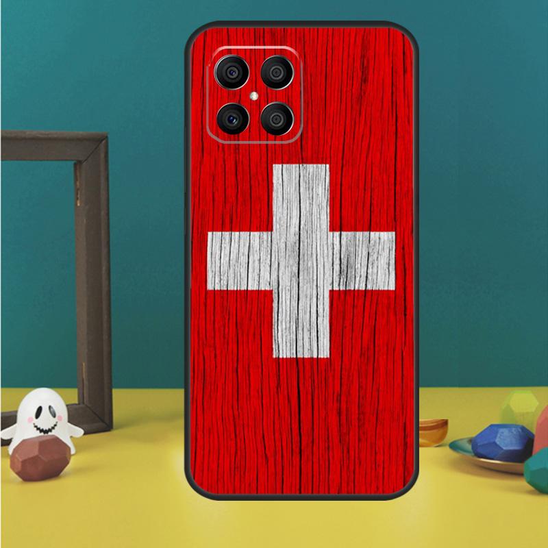 Switzerland Swiss Flag Case For Honor X9a X8a X8b X9b X9c X8 X9 50 70 90 Lite Honor 200 Lite Magic 7 5 6 Pro Cover