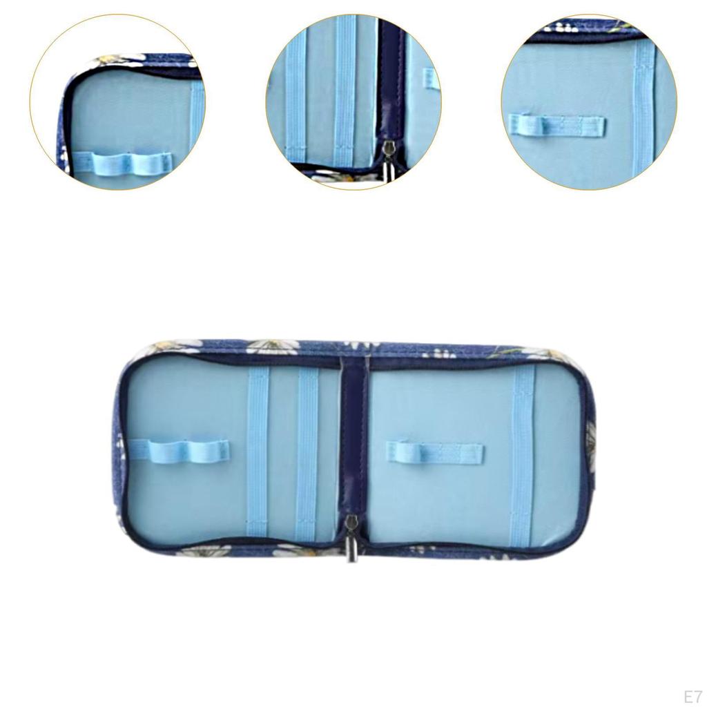 Sewing Accessories Bag Organizer Empty Multifunctional Sturdy,Crochet Hook Case Travel for