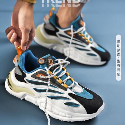 Zapatos de hombre de cuatro estaciones con suela gruesa para aumentar altura, con cordones, de caña baja, moda deportiva casual