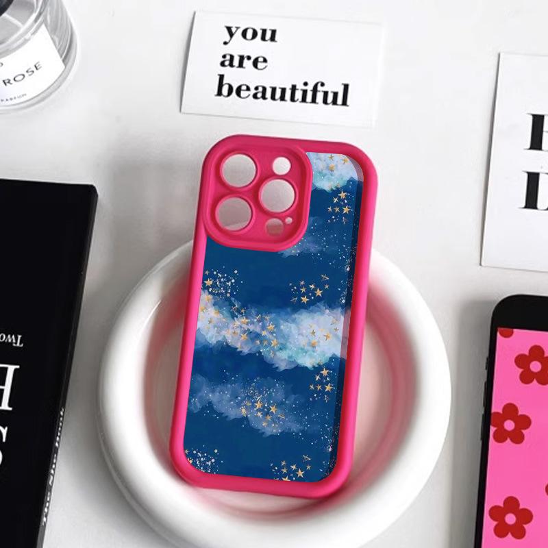 Applicable To iPhone15 Landscape Oil Painting Creative Soft Case Mobile Phone Case 17ProMax Simple 14 Advanced 13 Fine Hole 12