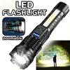 Super Bright Strong LED Flashlight Zoomable Work Flashlight Spotlight Handheld Torch  Home
